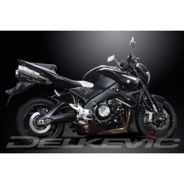 Delkevic slip-on kit Round RVS 200mm - GSX1300 B KING (2008-2012)