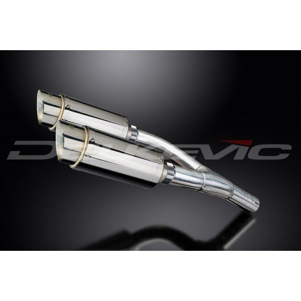 Delkevic slip-on kit Round RVS 200mm - GSX1300 B KING (2008-2012)