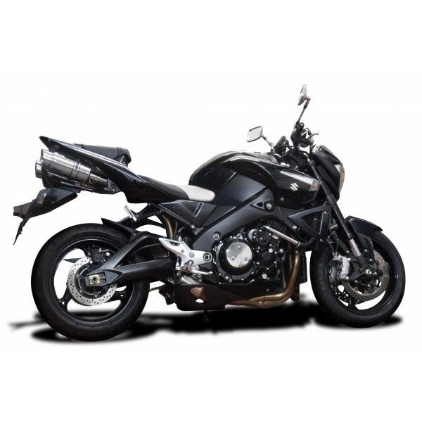 Delkevic slip-on kit Round RVS 200mm - GSX1300 B KING (2008-2012)