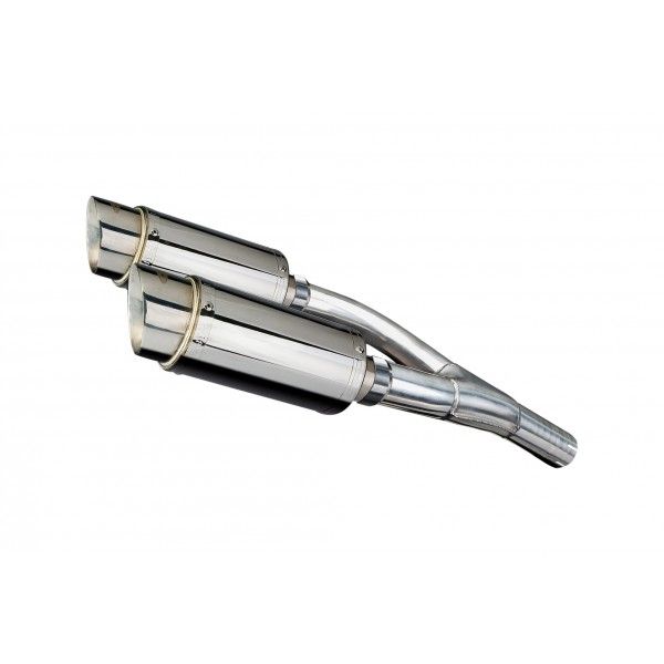 Delkevic slip-on kit Round RVS 200mm - GSX1300 B KING (2008-2012)