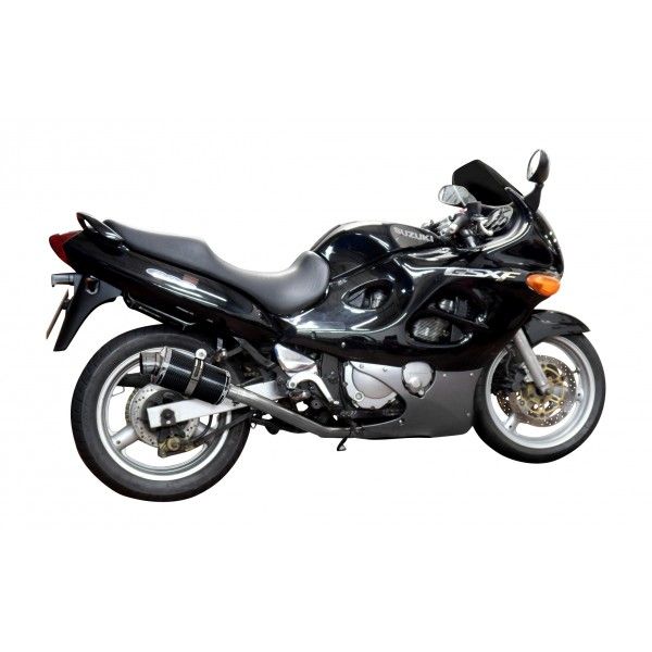 Delkevic volledig systeem Oval Carbon 225mm - GSX600F (1997-2006)