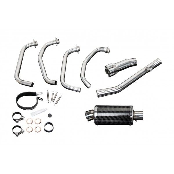 Delkevic volledig systeem Oval Carbon 225mm - GSX600F (1997-2006)