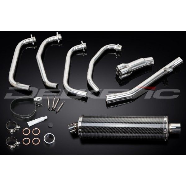 Delkevic volledig systeem Oval Carbon 450mm - GSX600F (1997-2006)