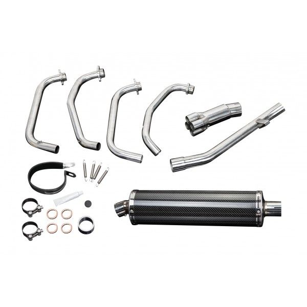 Delkevic volledig systeem Oval Carbon 450mm - GSX600F (1997-2006)