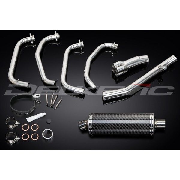 Delkevic volledig systeem Oval Carbon 350mm - GSX600F (1997-2006)