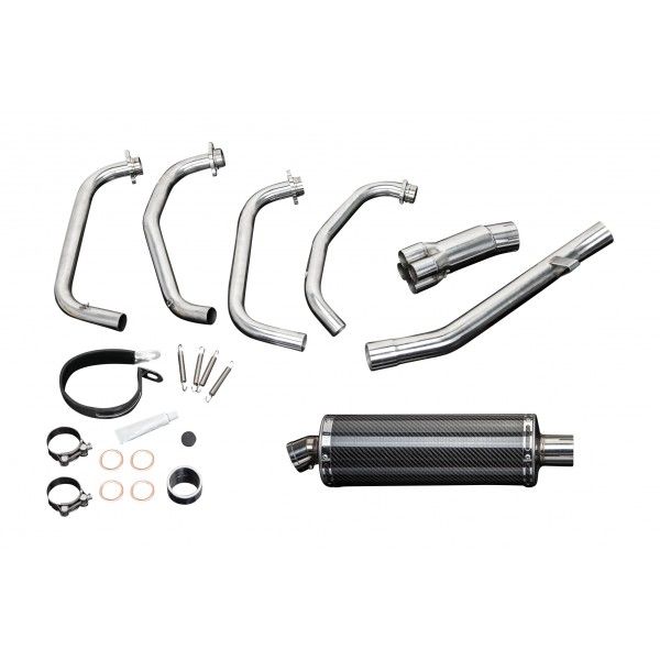 Delkevic volledig systeem Oval Carbon 350mm - GSX600F (1997-2006)