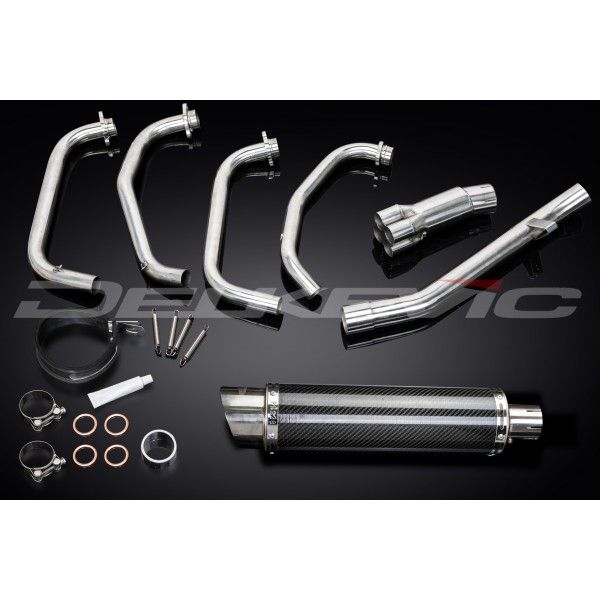 Delkevic volledig systeem Round Carbon 350mm - GSX600F (1997-2006)