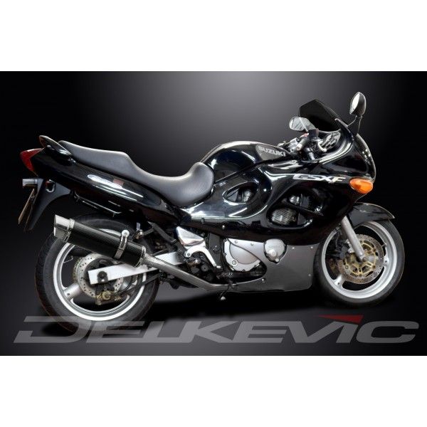 Delkevic volledig systeem Round Carbon 350mm - GSX600F (1997-2006)
