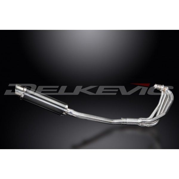 Delkevic volledig systeem Round Carbon 350mm - GSX600F (1997-2006)