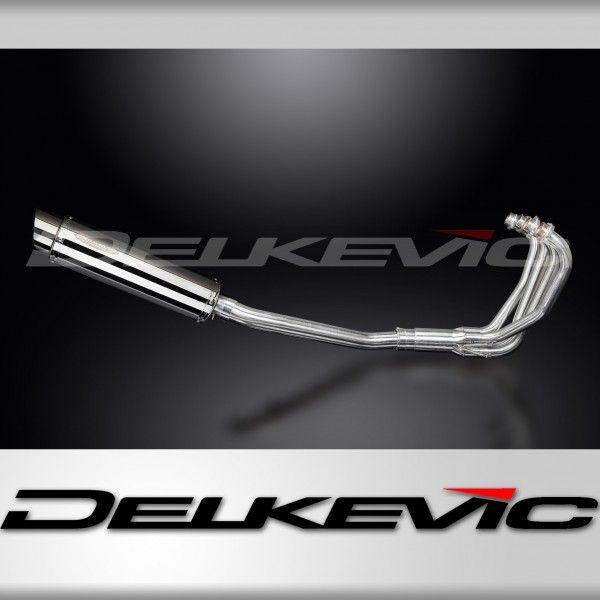 Delkevic volledig systeem Round RVS 350mm - GSX600F (1997-2006)