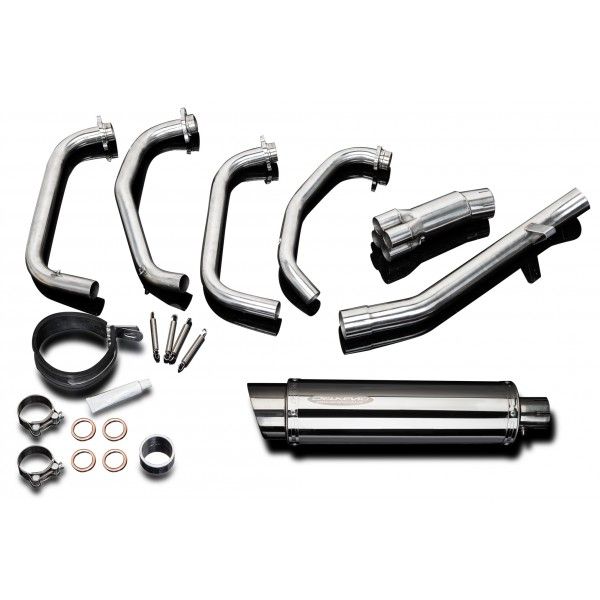 Delkevic volledig systeem Round RVS 350mm - GSX600F (1997-2006)