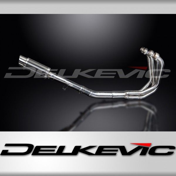 Delkevic volledig systeem Round Carbon 200mm - GSX650F (2007-2016)