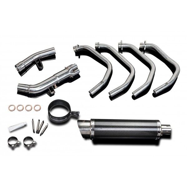 Delkevic volledig systeem Round Carbon 350mm - GSX650F (2007-2016)