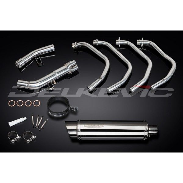 Delkevic volledig systeem Round RVS 350mm - GSX650F (2007-2016)