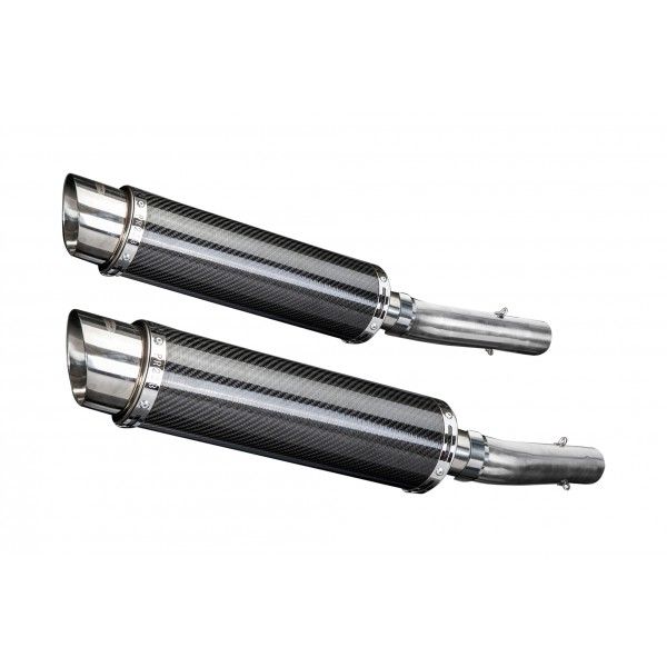 Delkevic slip-on kit Round Carbon 350mm - RSV 1000 R/FACTORY (2004-2010)