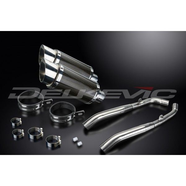 Delkevic slip-on kit Round Carbon 200mm - XL1000V Varadero (1999-2014)