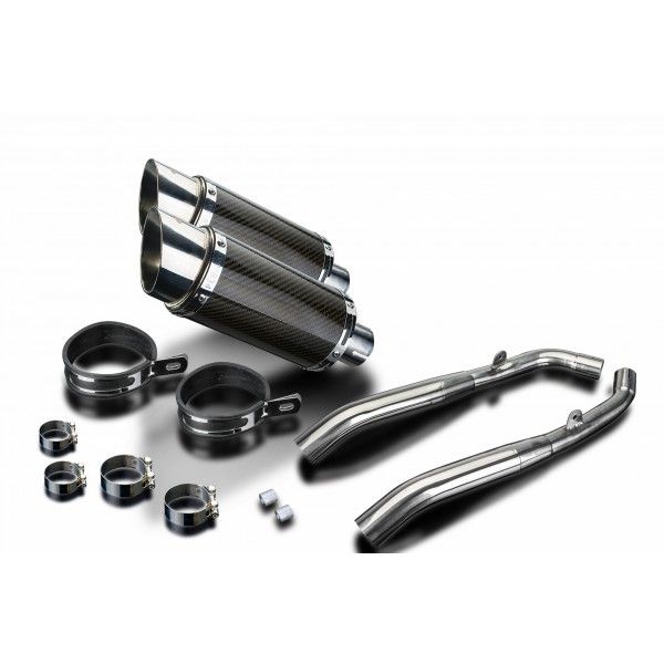 Delkevic slip-on kit Round Carbon 200mm - XL1000V Varadero (1999-2014)