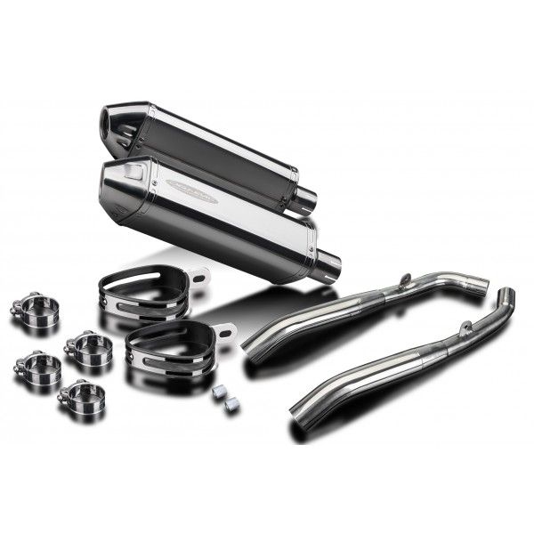 Delkevic slip-on kit Tri-Oval RVS 320mm - XL1000V Varadero (1999-2014)