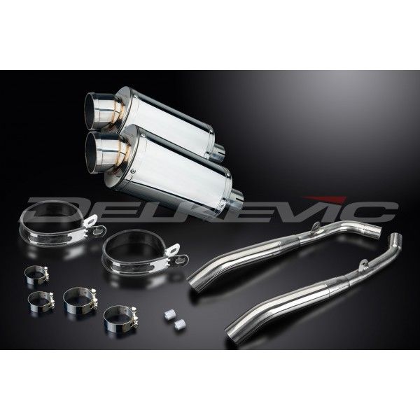 Delkevic slip-on kit Oval RVS 225mm - XL1000V Varadero (1999-2014)