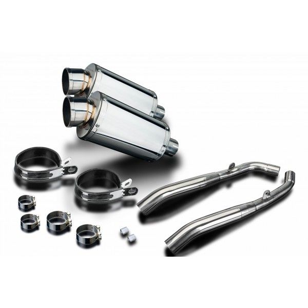 Delkevic slip-on kit Oval RVS 225mm - XL1000V Varadero (1999-2014)