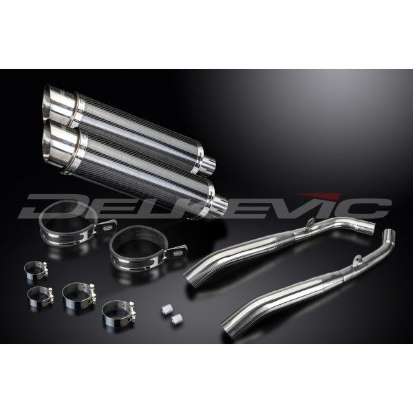 Delkevic slip-on kit Round Carbon 350mm - XL1000V Varadero (1999-2014)