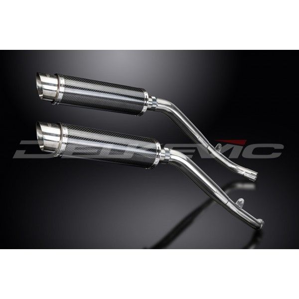 Delkevic slip-on kit Round Carbon 350mm - XL1000V Varadero (1999-2014)