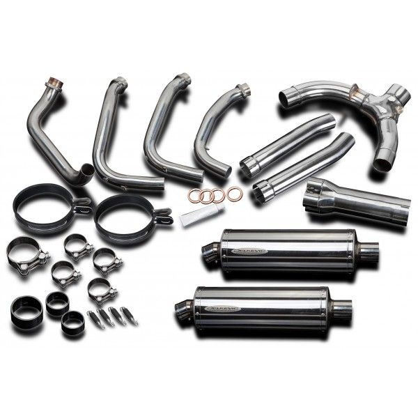 Delkevic volledig systeem Oval RVS 350mm - X11 CB1100SF (1999-2002)