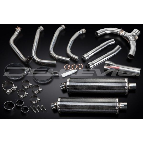 Delkevic volledig systeem Oval Carbon 450mm - X11 CB1100SF (1999-2002)