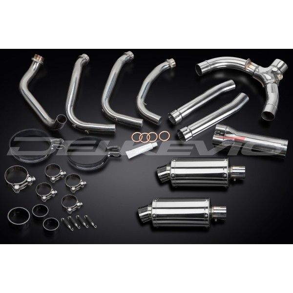 Delkevic volledig systeem Oval RVS 225mm - X11 CB1100SF (1999-2002)