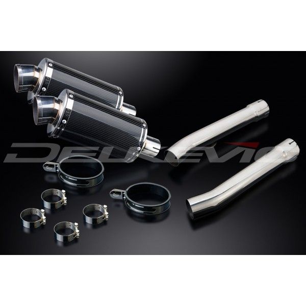 Delkevic slip-on kit Oval Carbon 225mm - X11 CB1100SF (1999-2002)