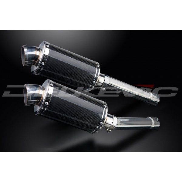 Delkevic slip-on kit Oval Carbon 225mm - X11 CB1100SF (1999-2002)
