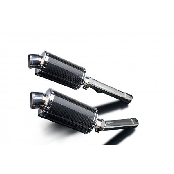 Delkevic slip-on kit Oval Carbon 225mm - X11 CB1100SF (1999-2002)