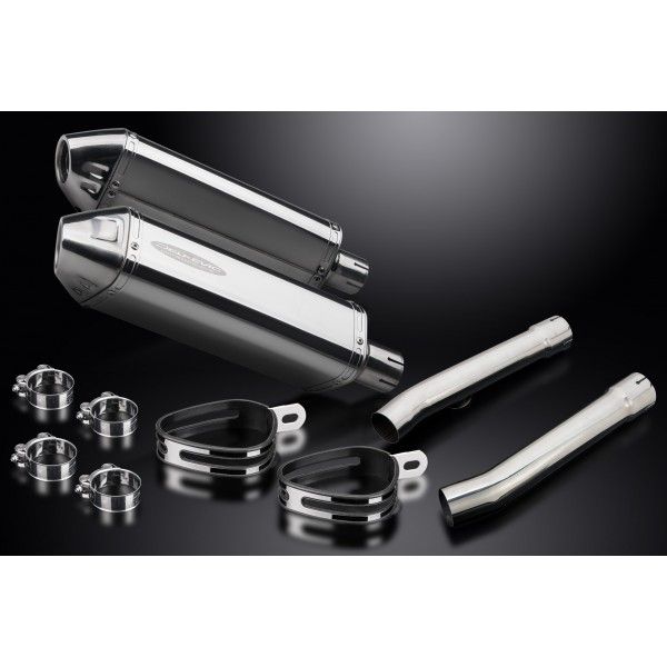 Delkevic slip-on kit Tri-Oval RVS 320mm - X11 CB1100SF (1999-2002)