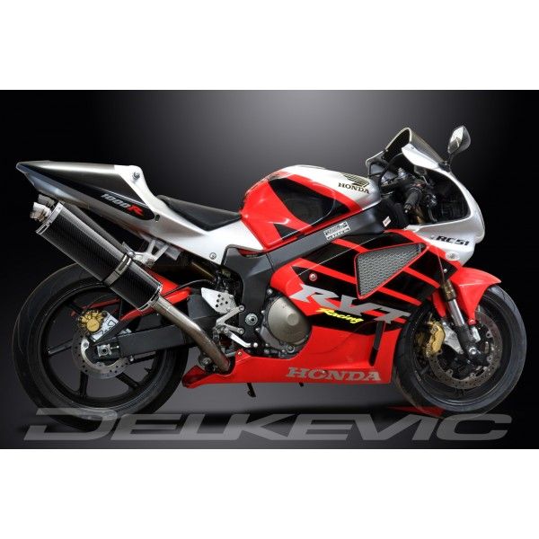 Delkevic slip-on kit Oval Carbon 450mm - VTR1000SP1 (2000-2001)