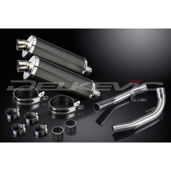 Delkevic slip-on kit Oval Carbon 350mm - VTR1000SP1 (2000-2001)