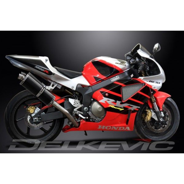 Delkevic slip-on kit Oval Carbon 350mm - VTR1000SP1 (2000-2001)