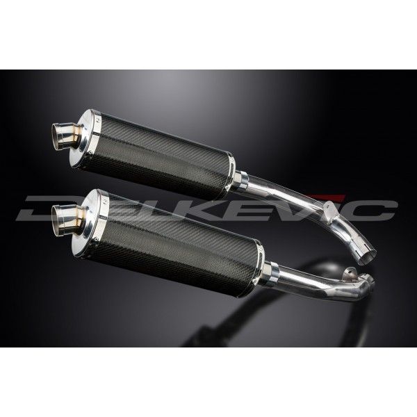 Delkevic slip-on kit Oval Carbon 350mm - VTR1000SP1 (2000-2001)
