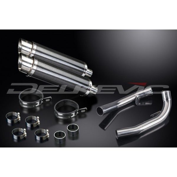 Delkevic slip-on kit Round Carbon 350mm - VTR1000SP1 (2000-2001)