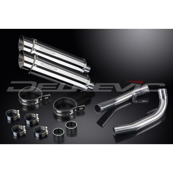 Delkevic slip-on kit Round RVS 350mm - VTR1000SP1 (2000-2001)