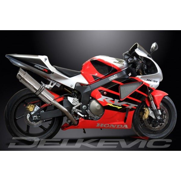 Delkevic slip-on kit Round RVS 350mm - VTR1000SP1 (2000-2001)