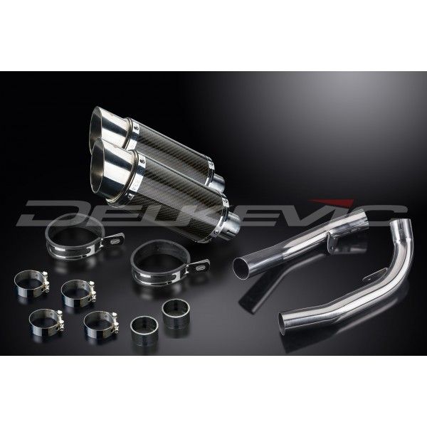 Delkevic slip-on kit Round Carbon 200mm - VTR1000SP1 (2000-2001)