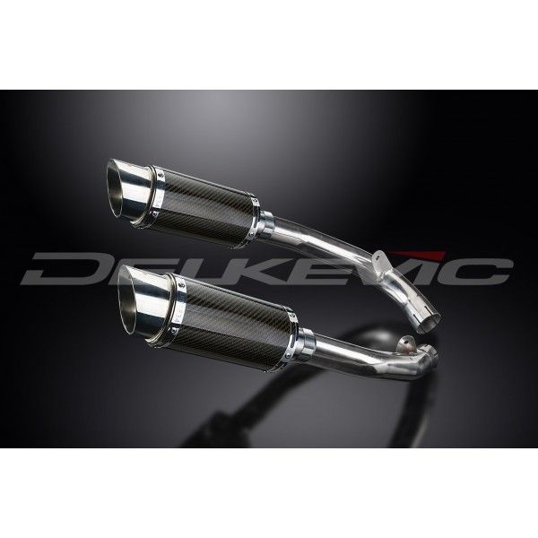 Delkevic slip-on kit Round Carbon 200mm - VTR1000SP1 (2000-2001)