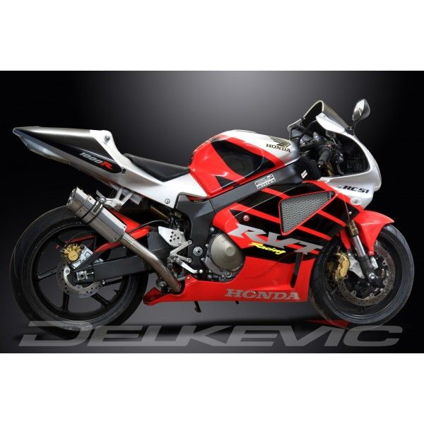 Delkevic slip-on kit Round RVS 200mm - VTR1000SP1 (2000-2001)