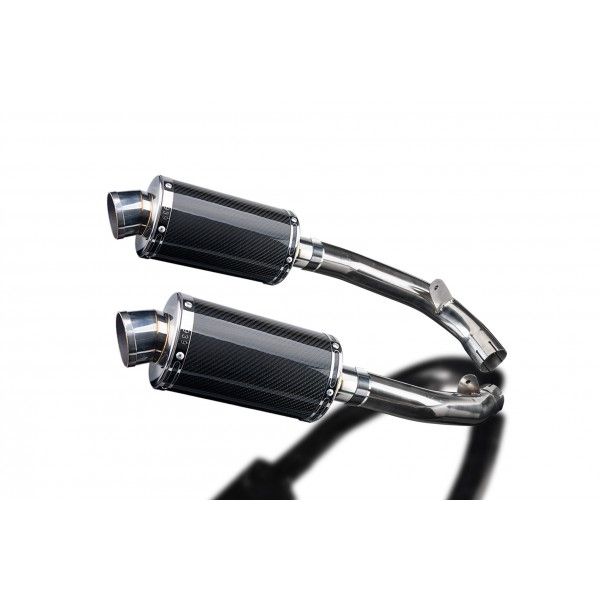 Delkevic slip-on kit Oval Carbon 225mm - VTR1000SP1 (2000-2001)