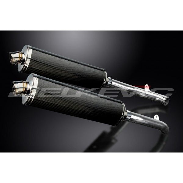 Delkevic slip-on kit Oval Carbon 450mm - VTR1000SP2 (2002-2010)