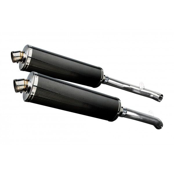 Delkevic slip-on kit Oval Carbon 450mm - VTR1000SP2 (2002-2010)