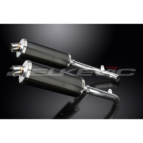 Delkevic slip-on kit Oval Carbon 350mm - VTR1000SP2 (2002-2010)