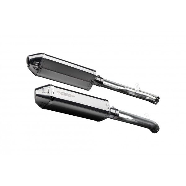 Delkevic slip-on kit Tri-Oval RVS 320mm - VTR1000SP2 (2002-2010)