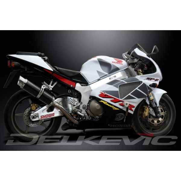 Delkevic slip-on kit Round Carbon 350mm - VTR1000SP2 (2002-2010)