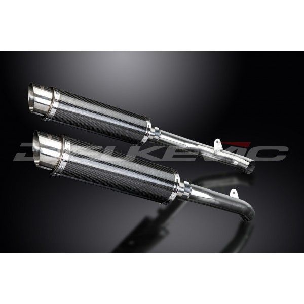 Delkevic slip-on kit Round Carbon 350mm - VTR1000SP2 (2002-2010)